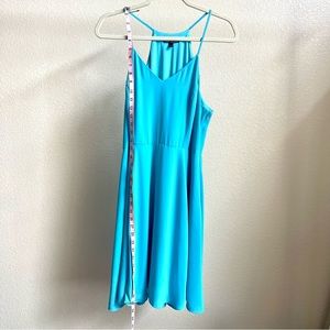 Express Teal Blue Party Dress